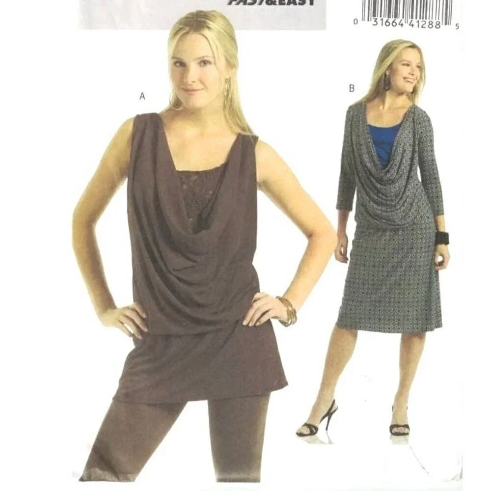 Butterick Sewing Pattern 4920 Misses Tunic Dress‎ Size 6-12